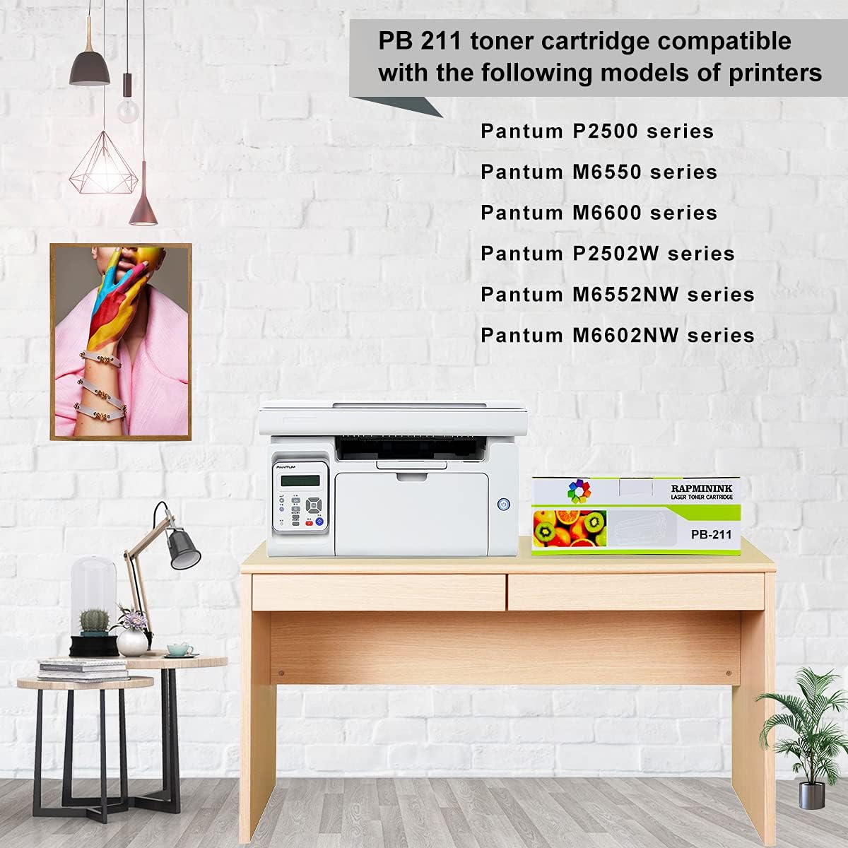 2 Pack Compatible Toner Cartridge for Pantum Printer T964