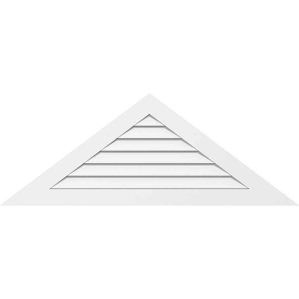 Triangle Surface Mount PVC Gable Vent D3669