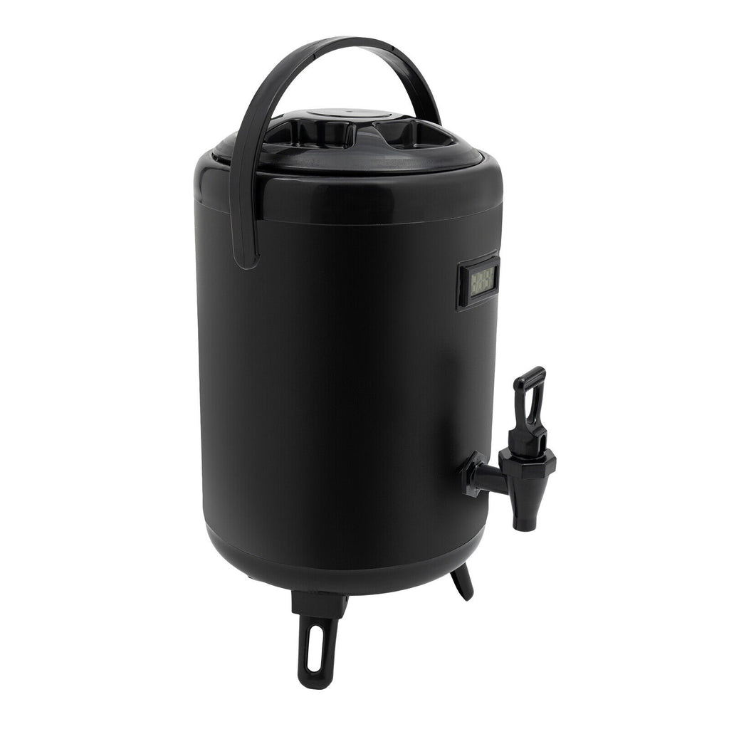 8L/2.11Gal Beverage Dispenser with Spigot & Thermometer X49816