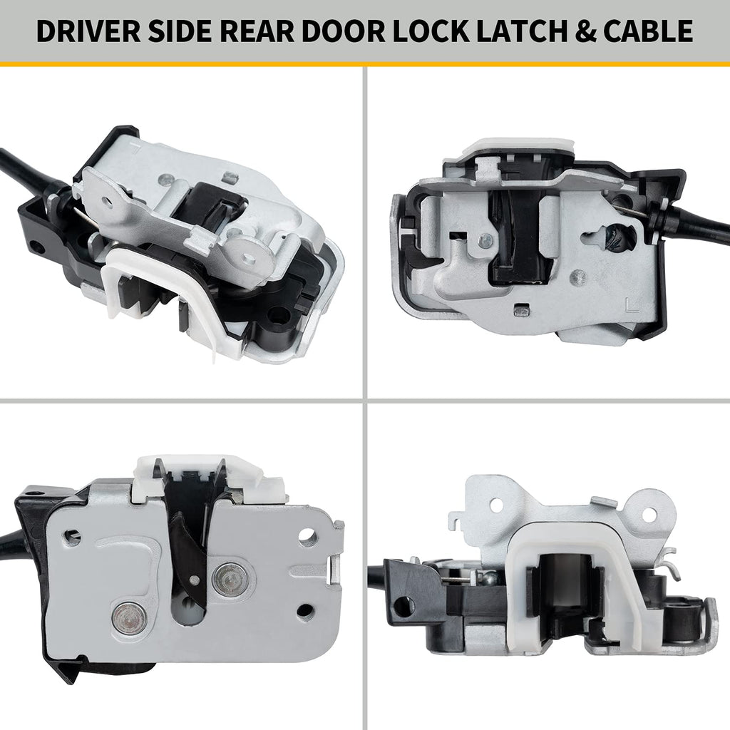 Left Driver Side Upper and Lower Locking Latches Assembly Pack of 2 Q930847
