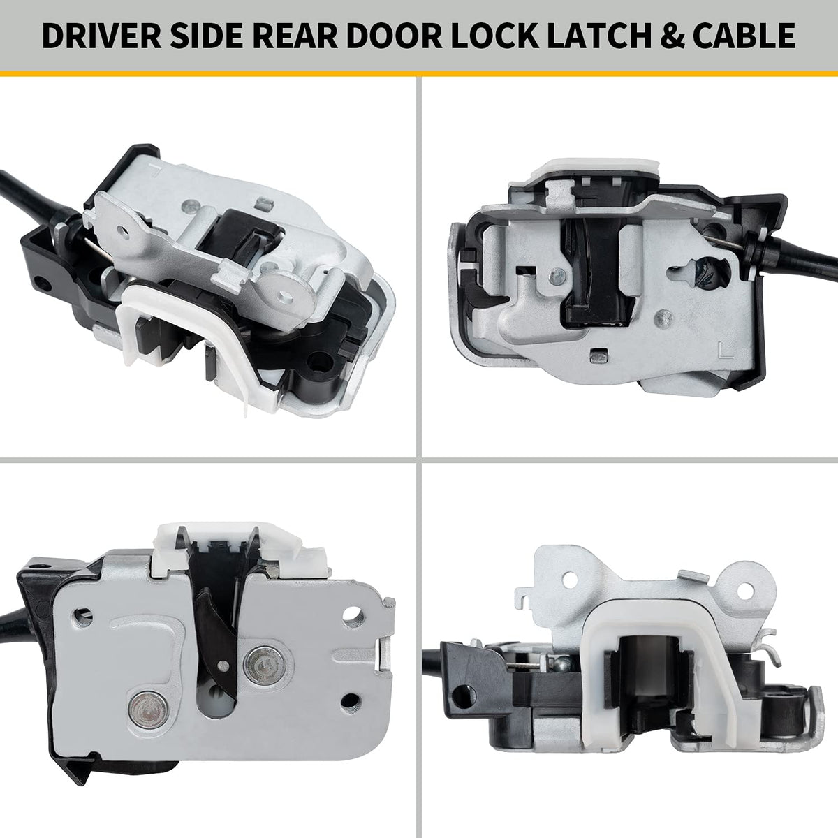 Left Driver Side Upper and Lower Locking Latches Assembly Pack of 2 Q930847