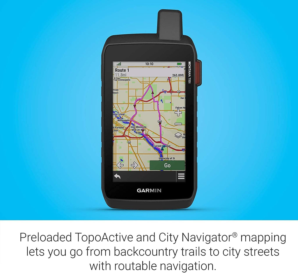 Rugged GPS Touchscreen Navigator with inReach Technology and North America Maps O122727