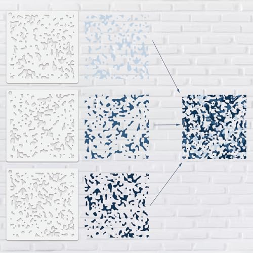 11.8inch Reusable Camouflage Stencil for Painting R782