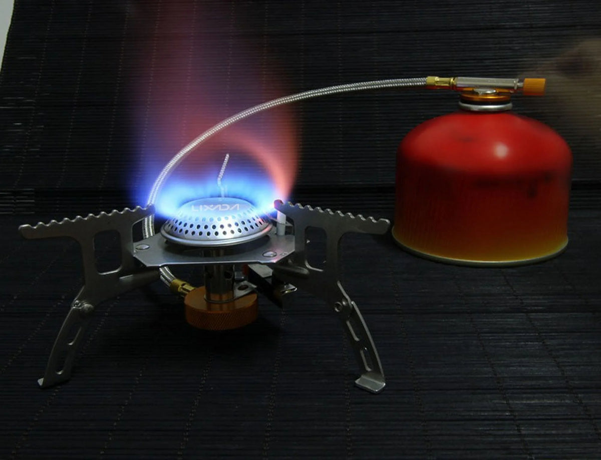 Camping Foldable Gas Set with Gas Conversion Head Adapter F801