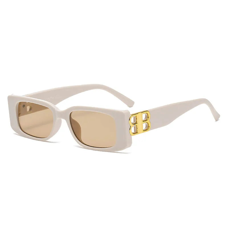 B-shaped Small Frame Square Polarized Sunglasses U9249
