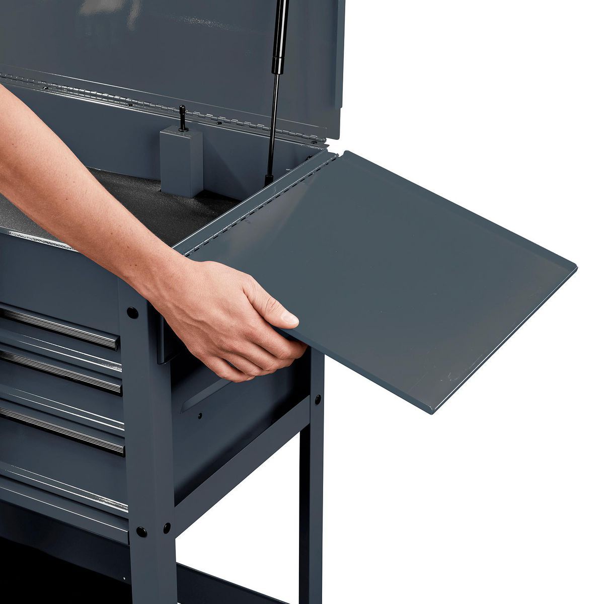 Slate Gray Folding Side Tray T1627