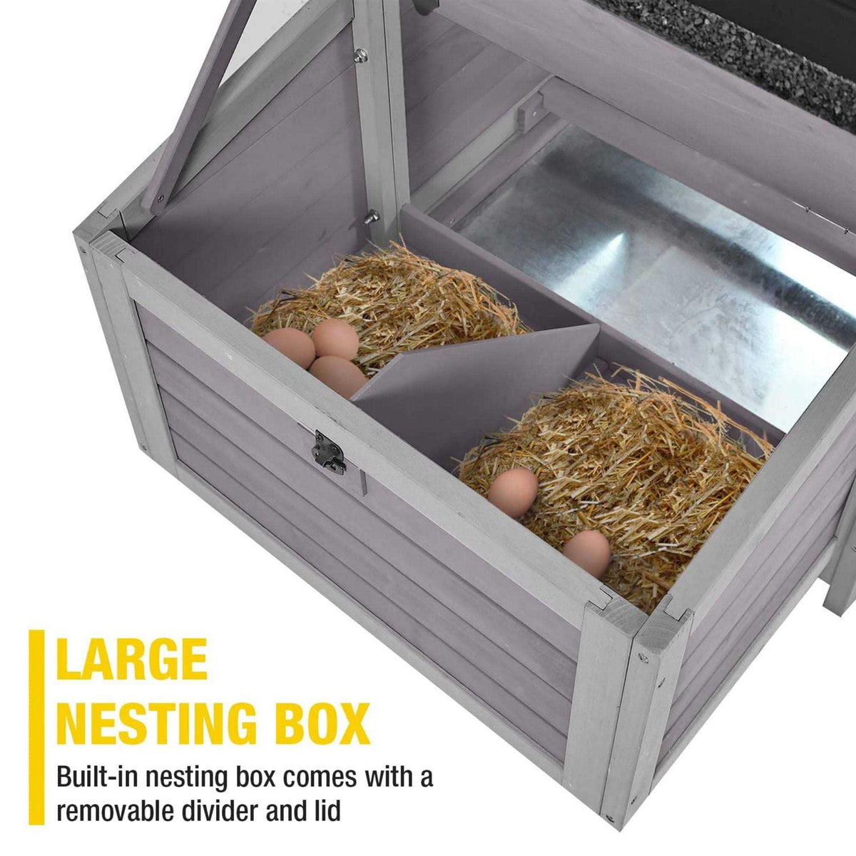 Chicken Coop with 2 Nesting Boxes V3023