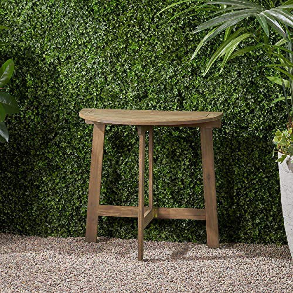 Gray Folding Acacia Wood Bistro Table S163