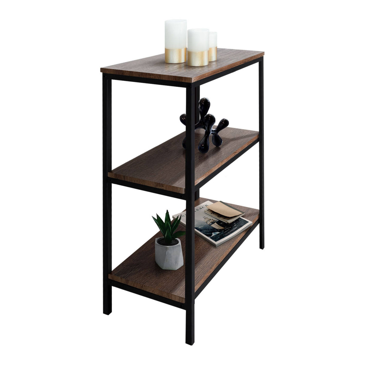 3 Tier Metal Etagere Bookcase Y9408