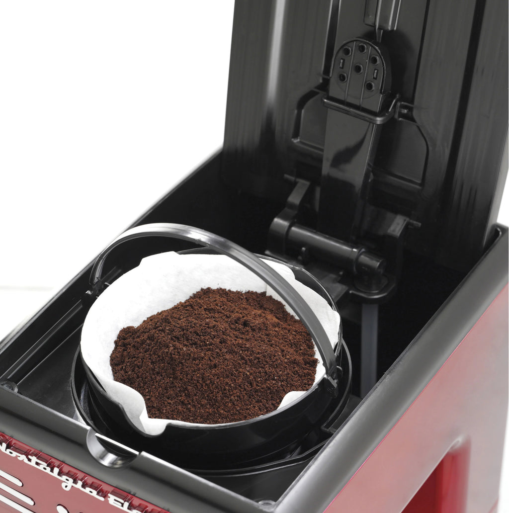 Red 12-Cup Programmable Retro Coffee Maker R29572