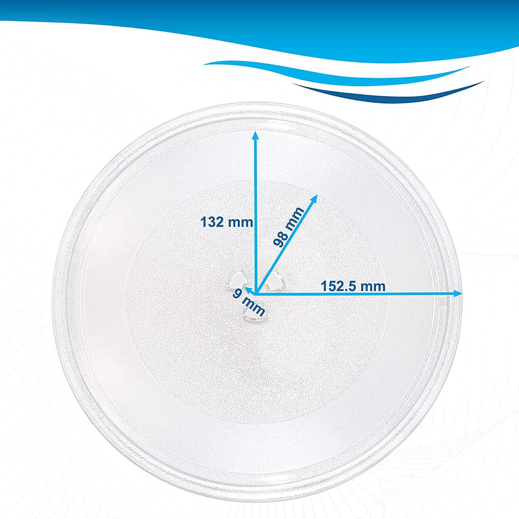 12" Glass Turntable Tray Q1347