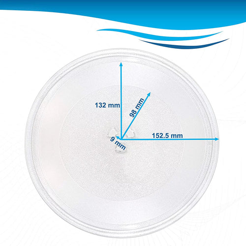 12" Glass Turntable Tray Q1347