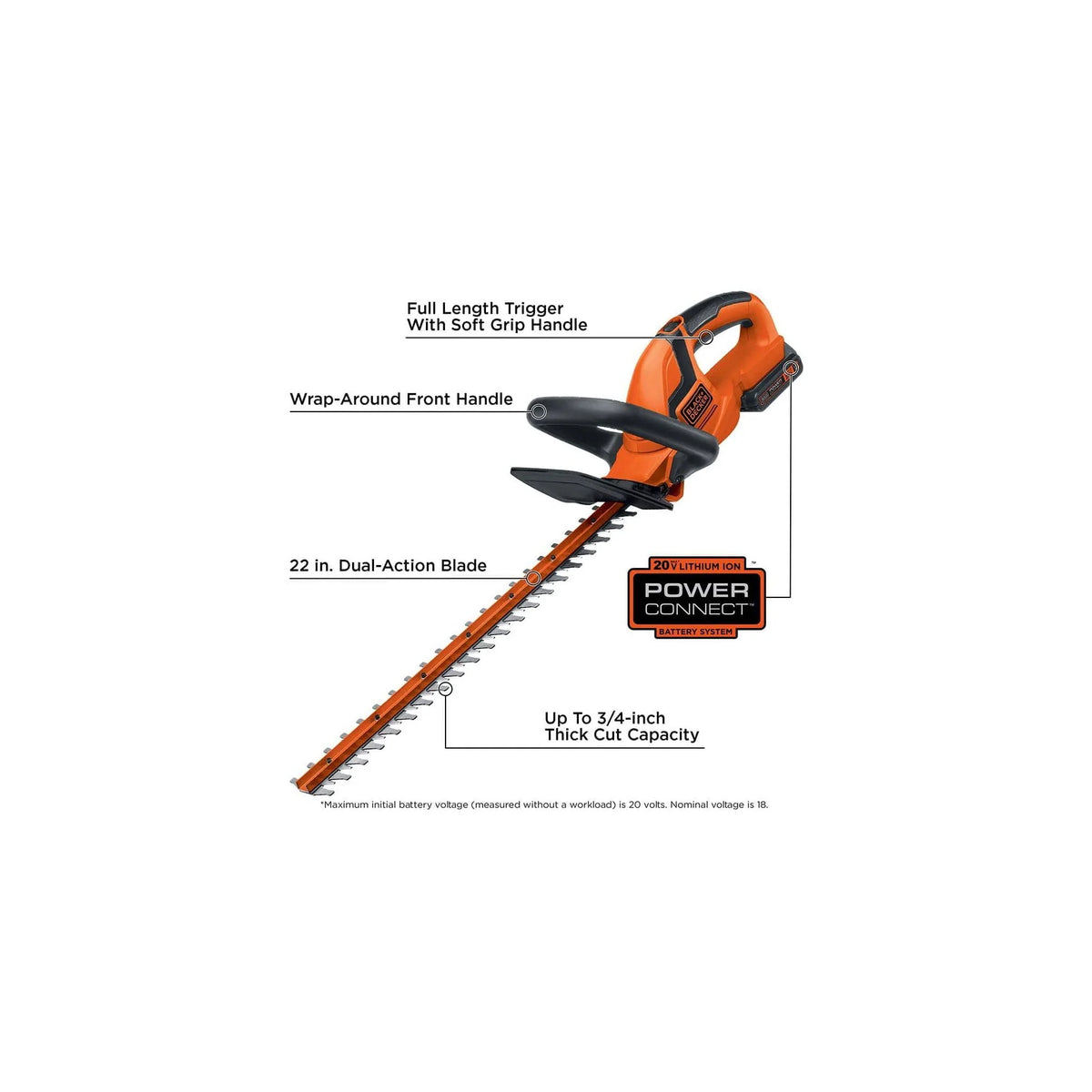 Cordless Lithium 22 in. Hedge Trimmer L243