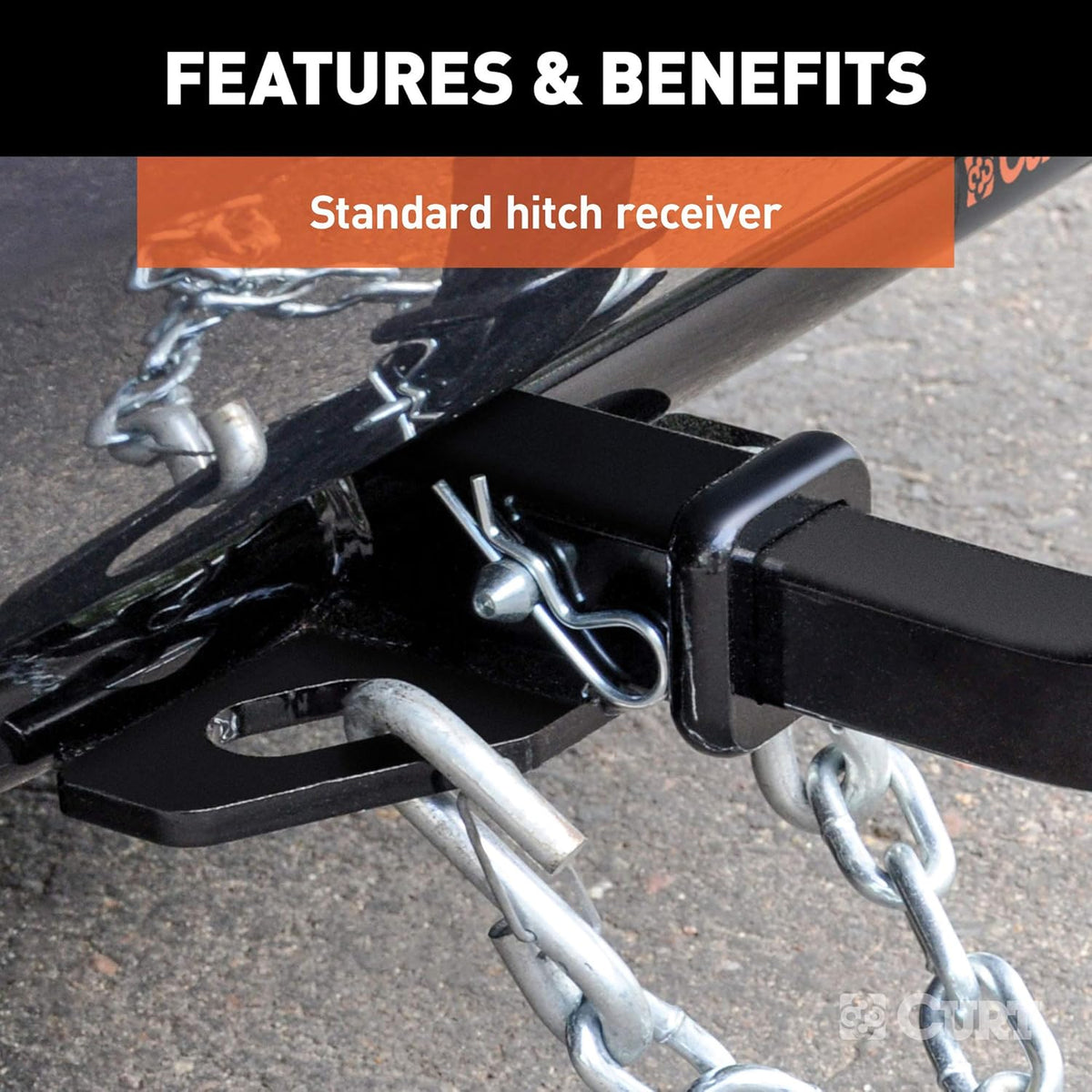 Class 2 Trailer Hitch with Ball Mount, 1-1/4-Inch Receiver V4511