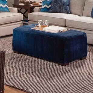 Beige Rectangle Cocktail Ottoman E5654