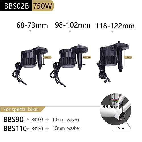 48V 750W Mid Drive Kit Motor for Electric Bike Conversion Kit W708