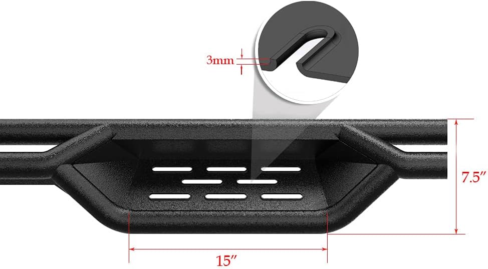 Drop Down Style Running Boards Side Step Rock Slider I19572