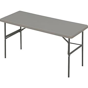 Folding Table, 60x24, Charcoal A60779