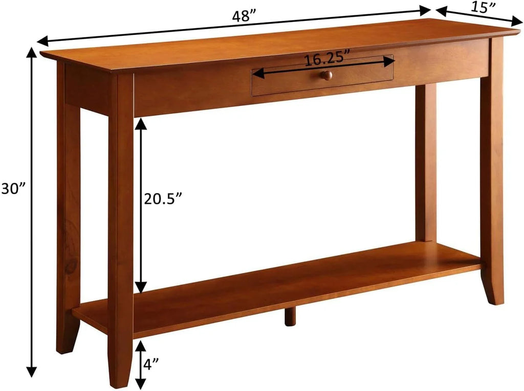 Cherry Console Table With Drawer L1056