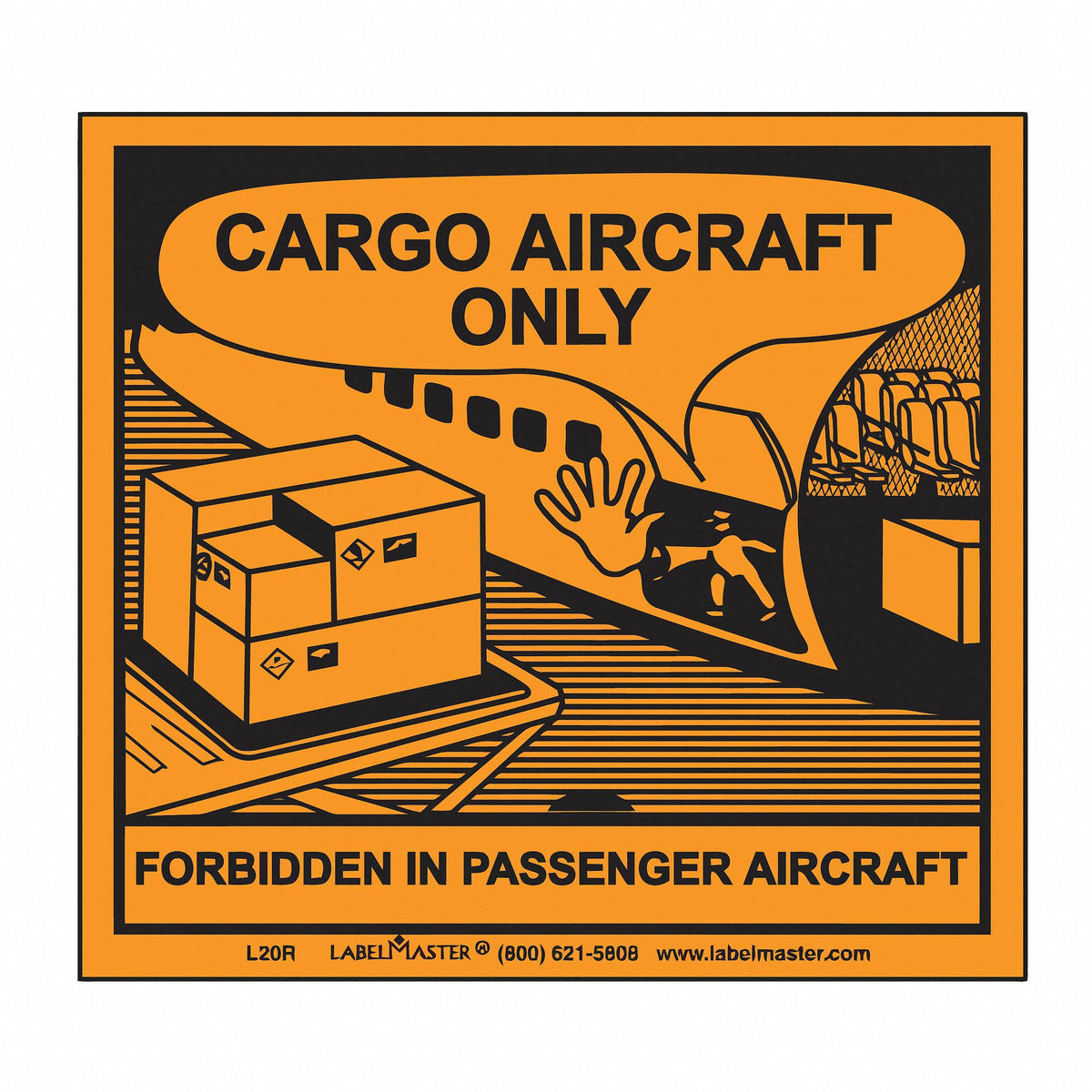 Cargo Aircraft Only Label 500 Labels O4631
