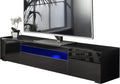 Modern Black Modular TV Cabinet with LED Lights Z5646