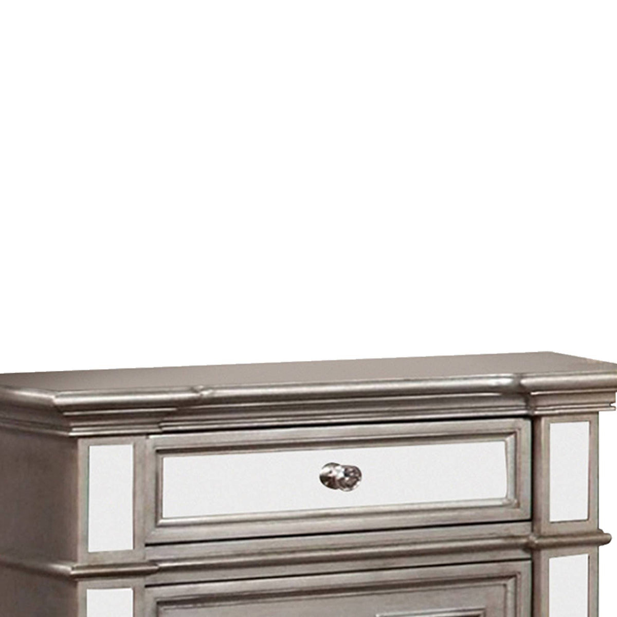 Silver Contemporary Night Stand D93572