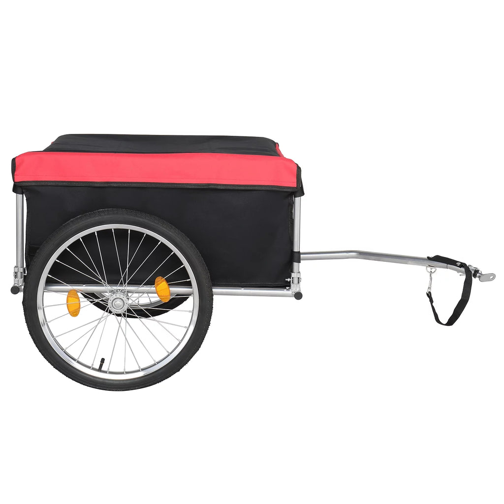 Foldable Bike Cargo Trailer with 20" Wheel & Waterproof Cover Y59059