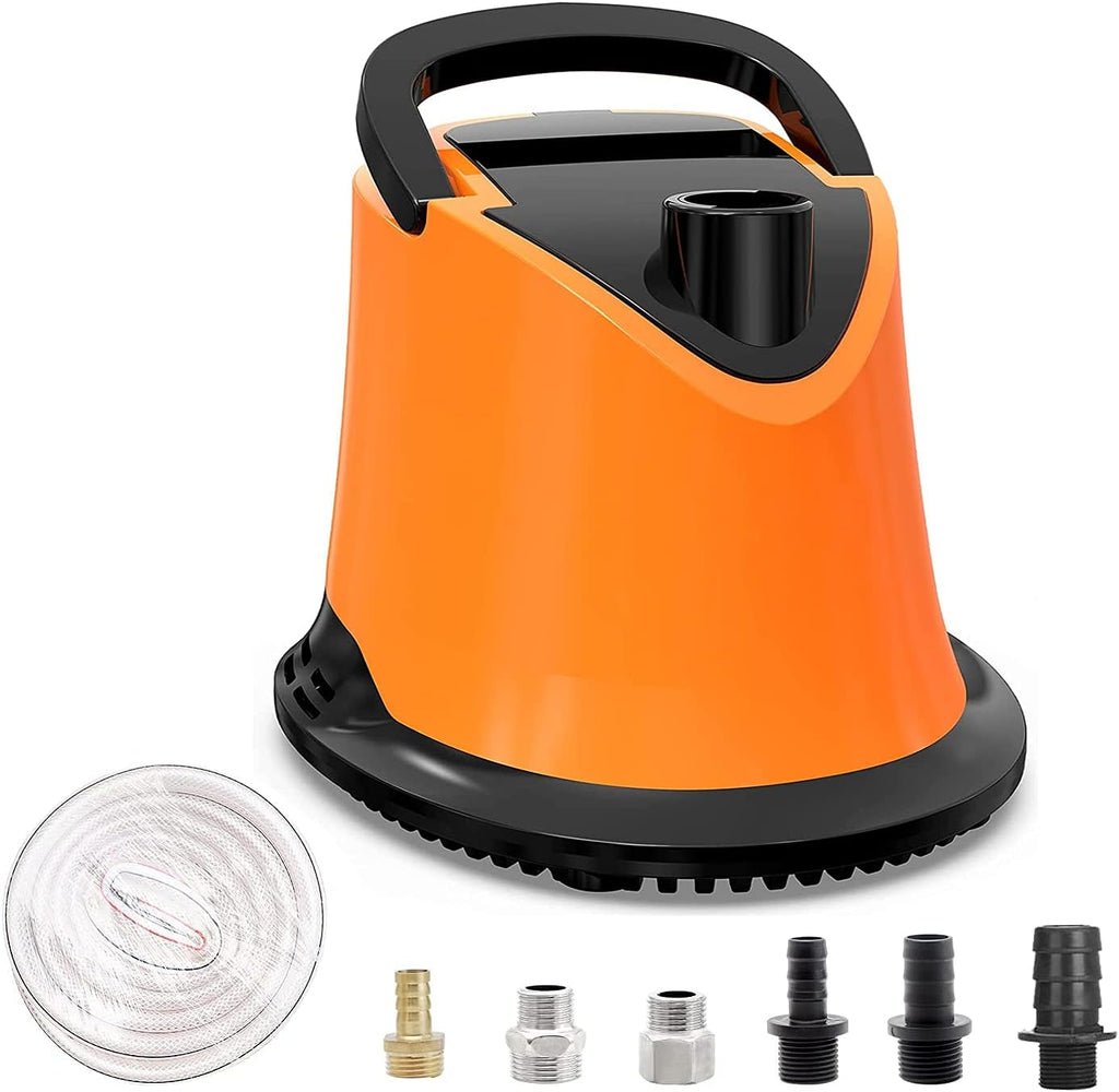 1100 GPH Submersible Water Pump with Adjustable Bottom Filter, Pack of 2 R818599