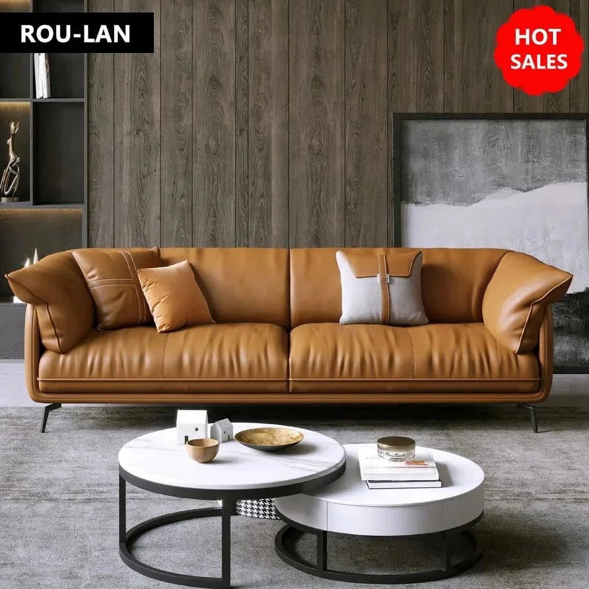 Leather Sofa F50931