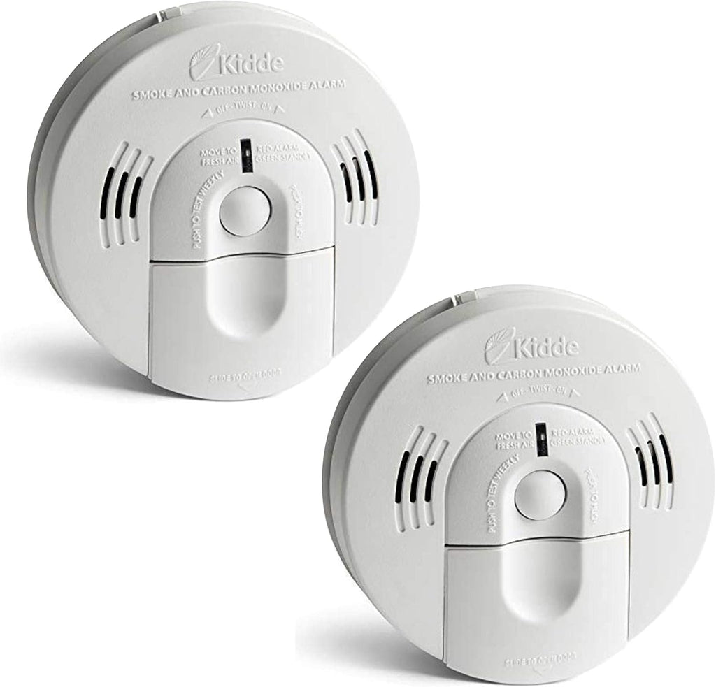 Hardwired Interconnect Smoke & Carbon Monoxide Detector with Battery Backup, Pack of 2 S418