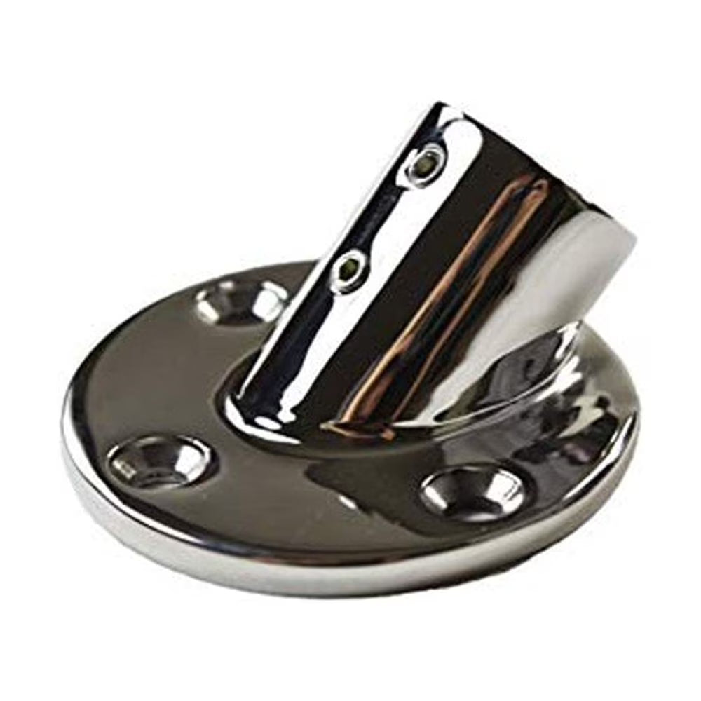 1'' Round Base 45 Degree Tube Base Boat Hand Railing Fittings B6530