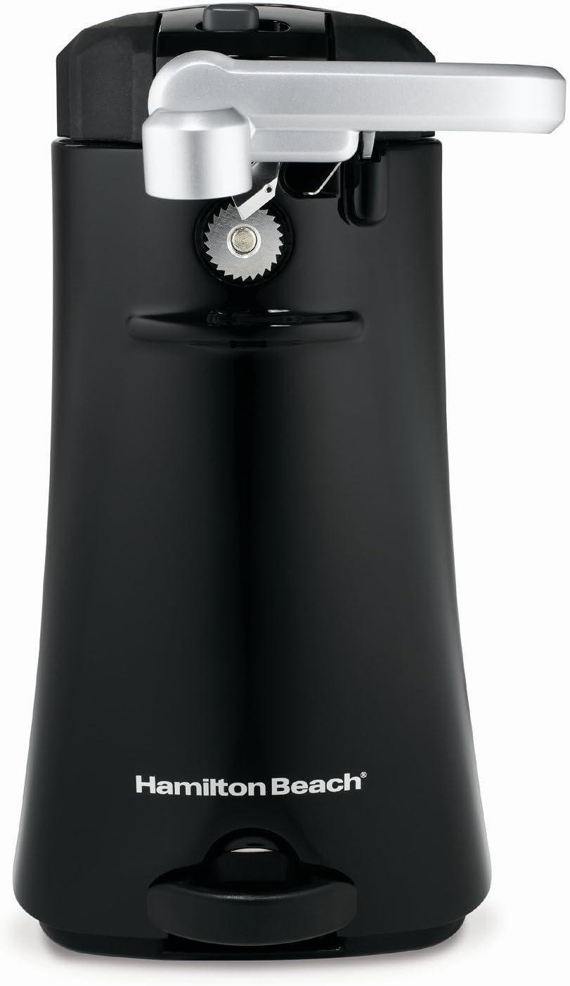 Black Electric Can Opener with Multi-Tool and Jar Lid Remover T162