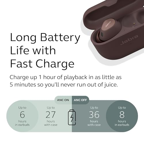 Caramel Wireless Bluetooth Earbuds with Active Noise Cancellation A445