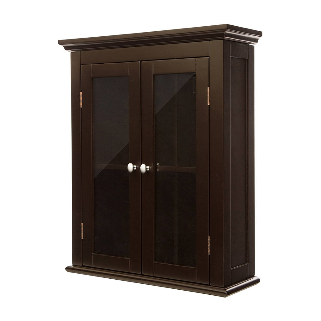Wooden Wall Storage Cabinet with Double Doors T272055