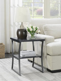 Faux Birch White Frame End Table Pack of 2 H9791