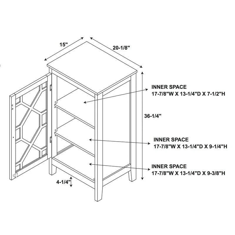 White Small Cabinet F558494