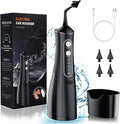 Electric Ear Cleaning Kit with 4 Reusable Replacement Tips Black D177