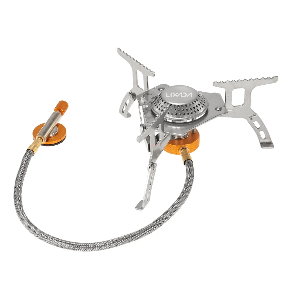 Camping Foldable Gas Set with Gas Conversion Head Adapter F801
