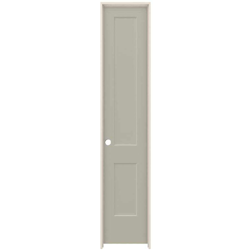 20 in. x 96 in. Desert Sand Right-Hand Solid Core Molded Composite MDF Single Prehung Interior Door T6943