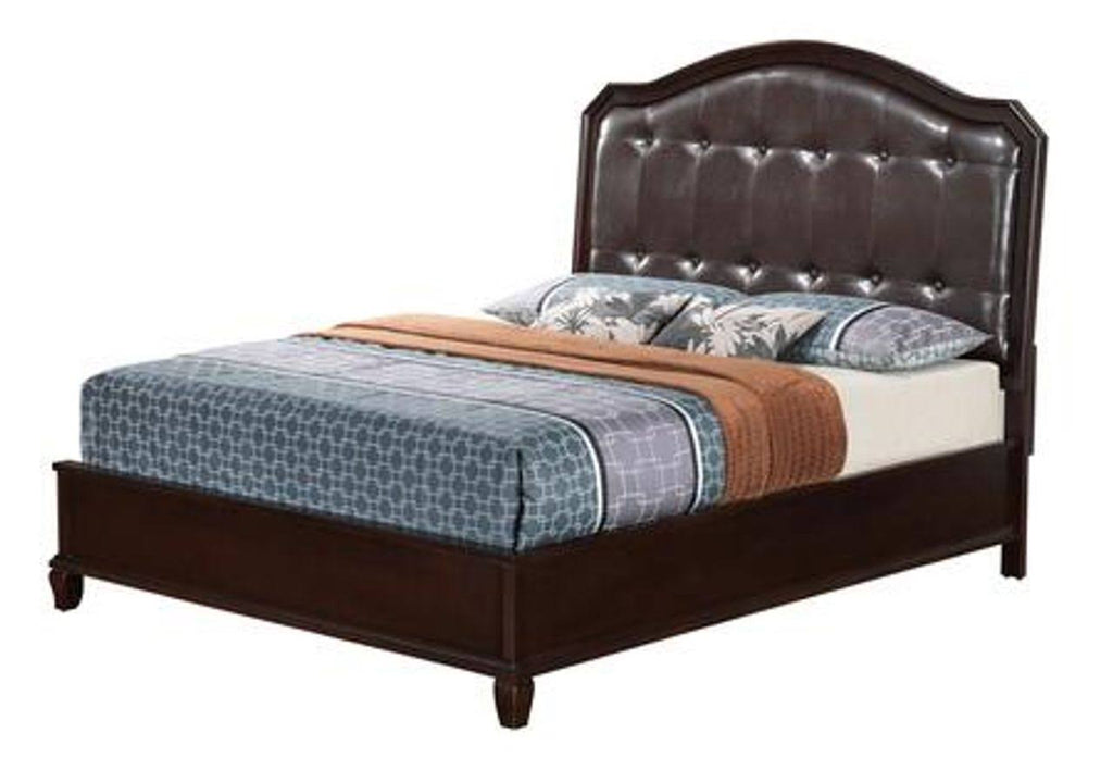Queen Panel Bed in Cappuccino L37378