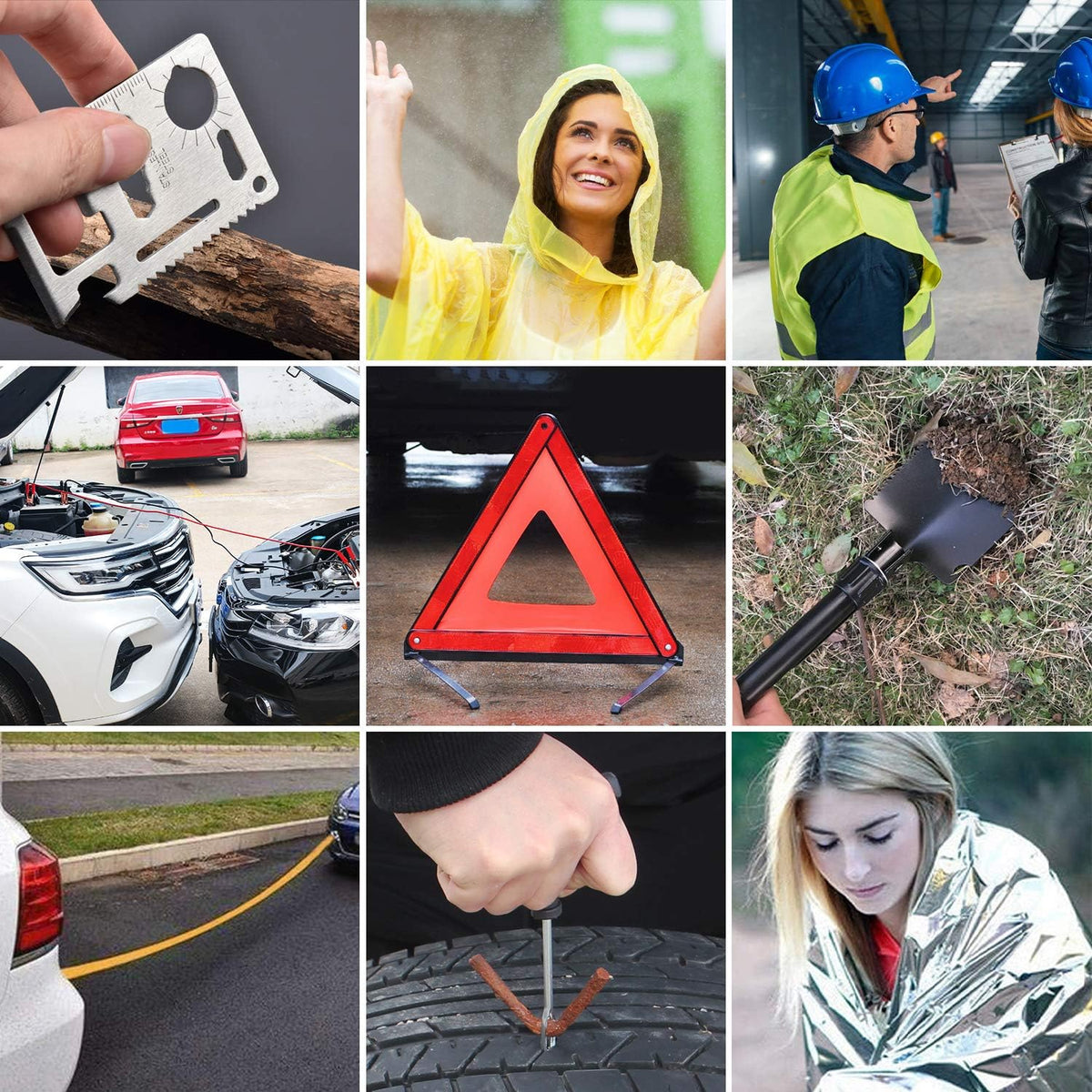 118-Piece Car Roadside Emergency Kit P450166