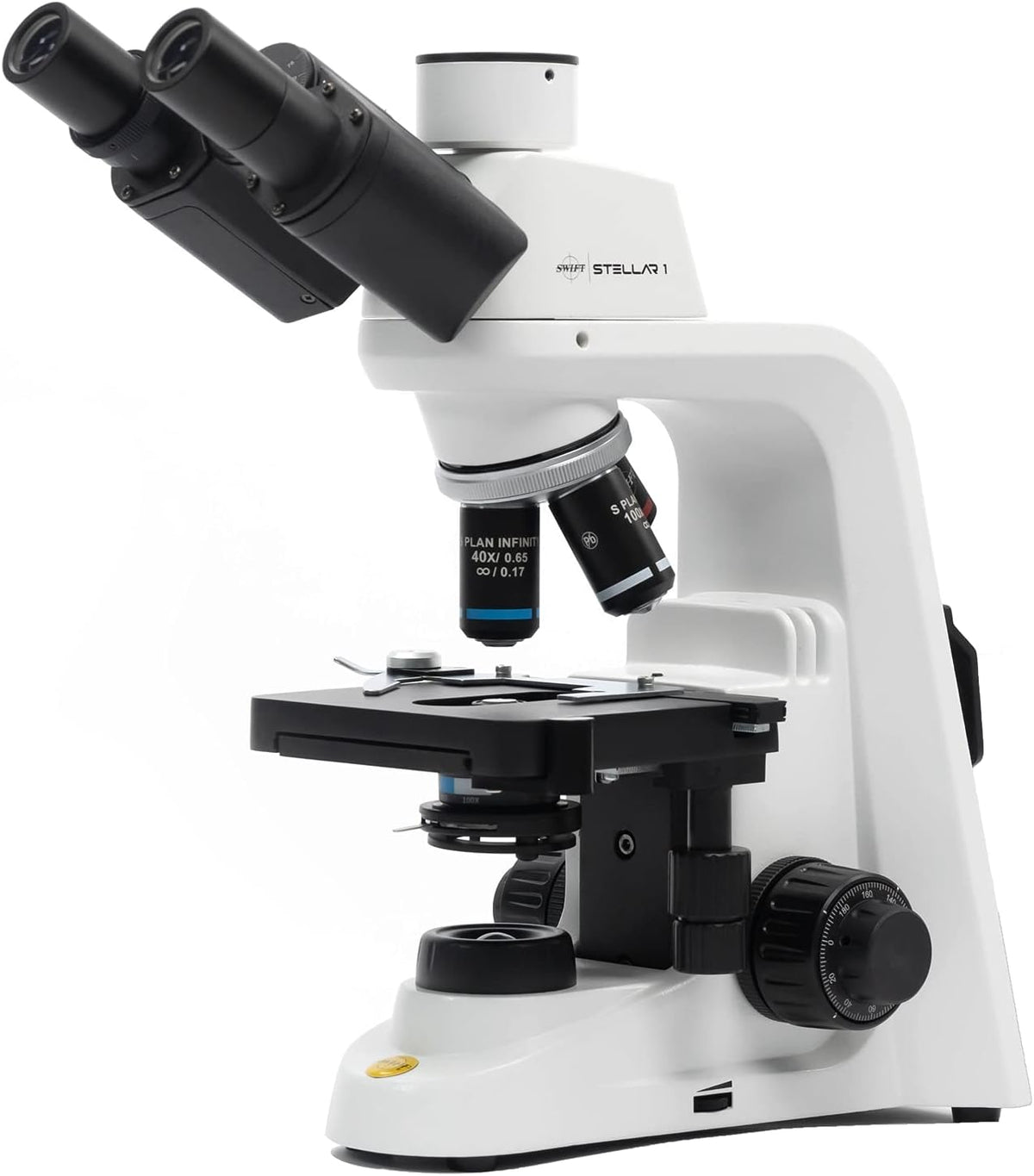 Research-Grade Infinity Corrected Compound Microscope, 40X-2500X Magnification W660625