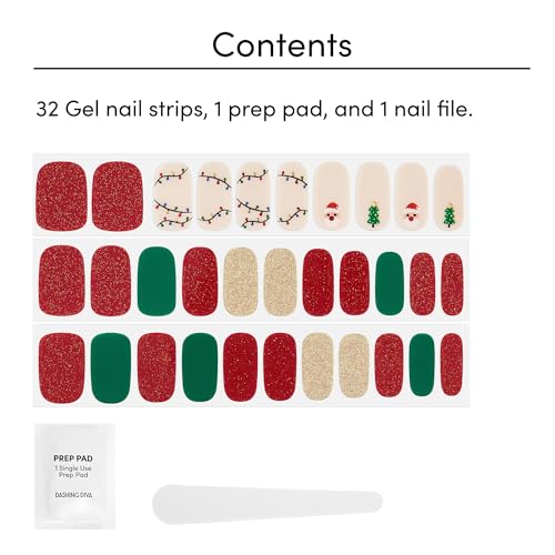 Gloss Nail Strips, 32 Nail Wraps, 1 Prep Pad, 1 Nail File T2469