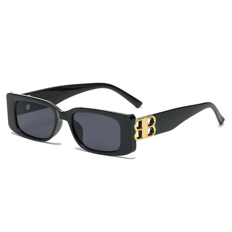 B-shaped Small Frame Square Polarized Sunglasses U9249