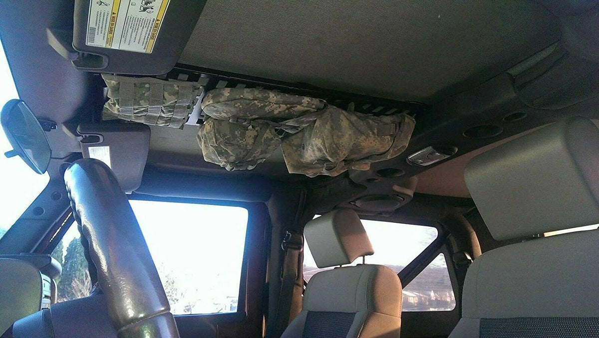 Black Roof Rack Hard Top Molle Luggage Panel A563008