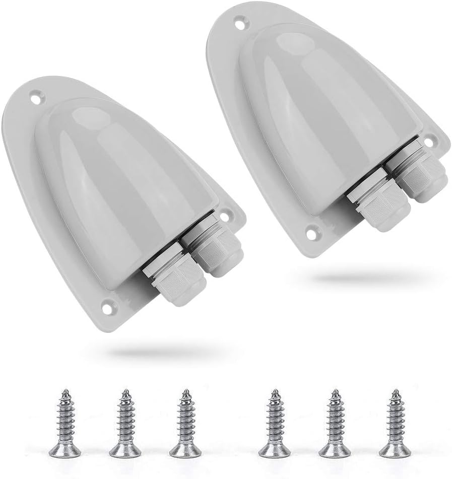 Solar Weatherproof Double Cable Entry Gland for RV Roof, Pack of 2 A793267
