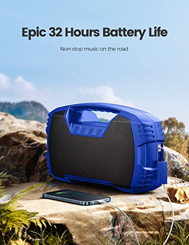 IPX7 Waterproof 40W Portable Bluetooth Speaker with Subwoofer K390877