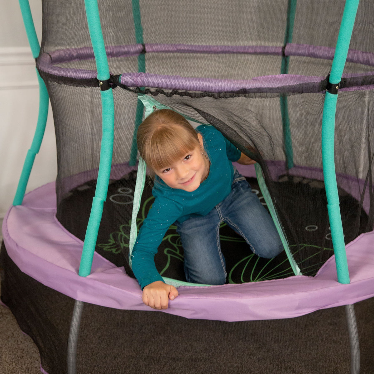 55-Inch Trampoline with Enclosure and Sound S650