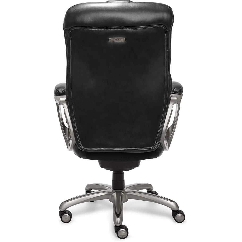 Black Faux Leather Metal Executive Office Chair U168