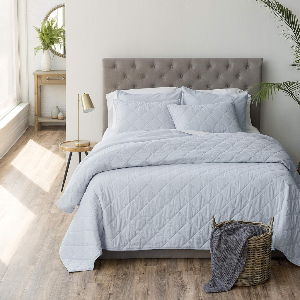 King Cotton Linen Percale Quilt Z86187